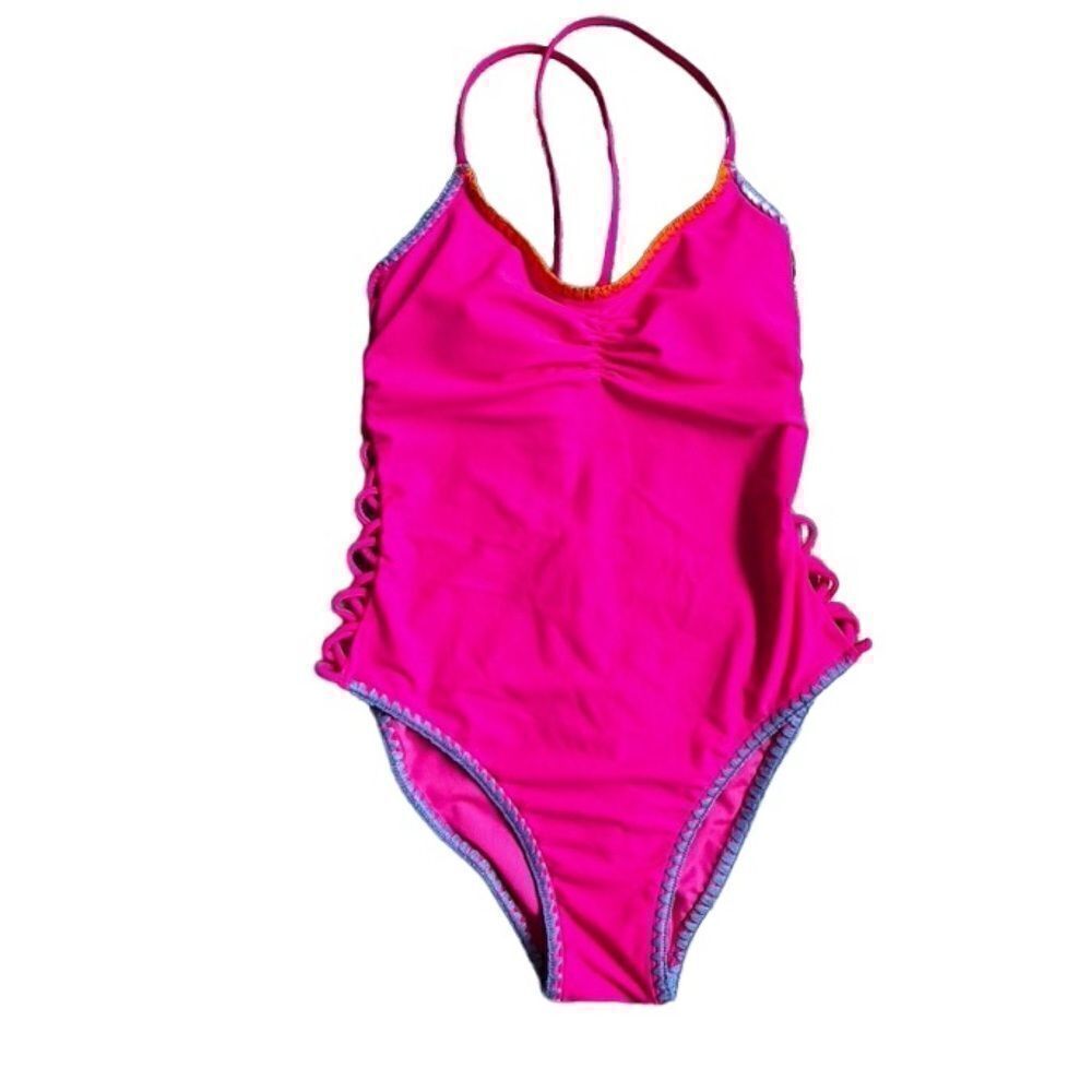 Salt + Cove Women’s One Piece Pink Swimsuit Beach SZ M NWT